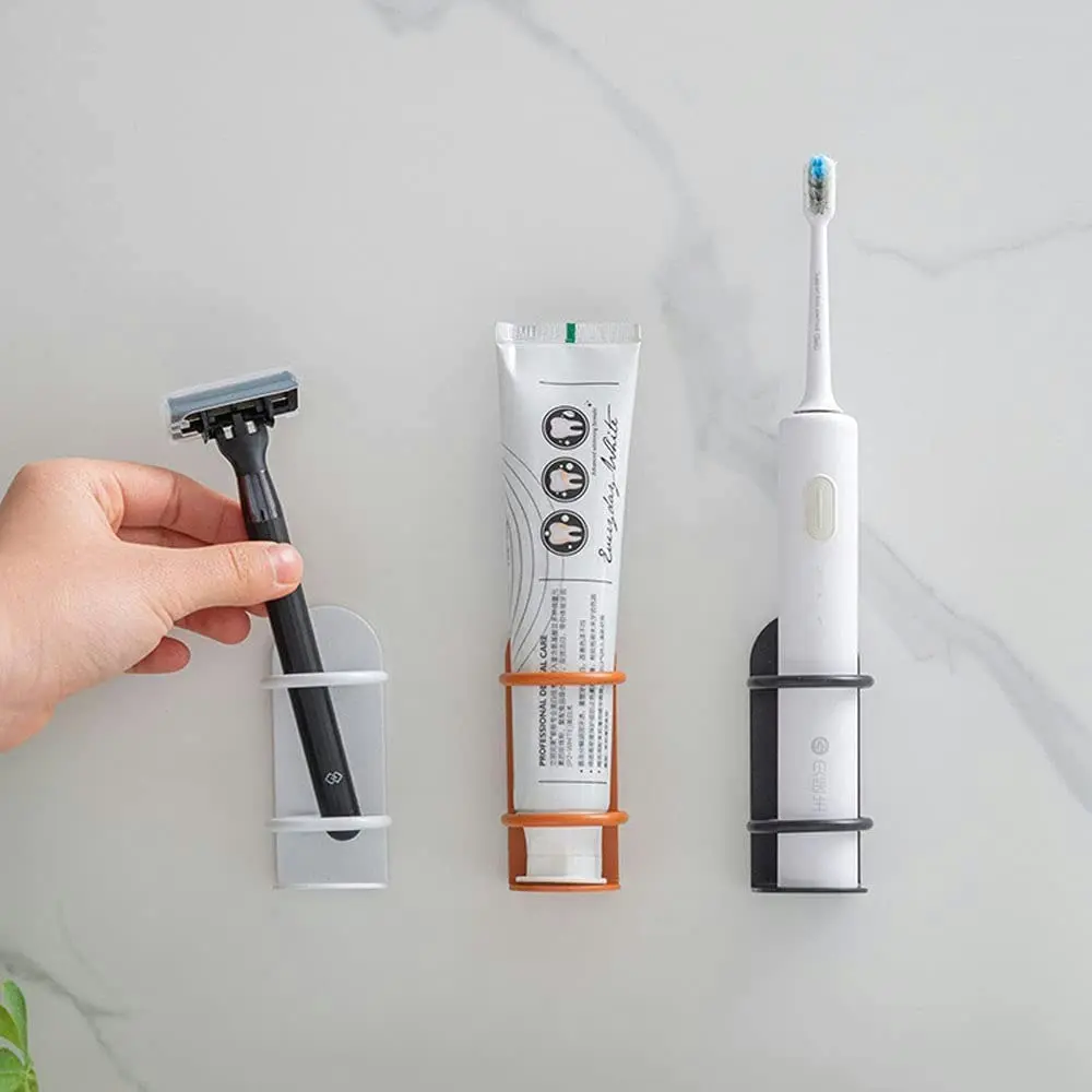 3 Pack Adhesive Wall Mounted Electric Toothbrush Holder Punch-Free Razor Holder