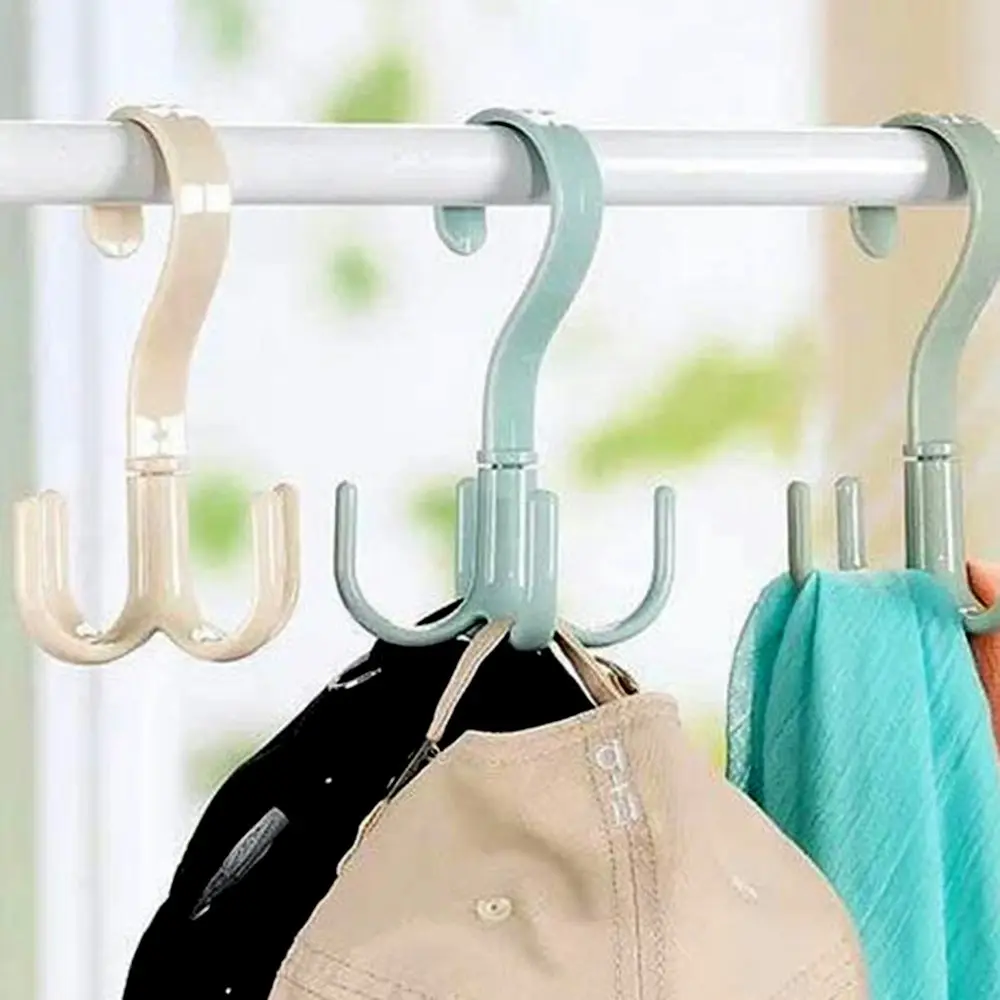 360¡ãRotating Four-claw Hook Bag Holder Wardrobes Clothes Rack