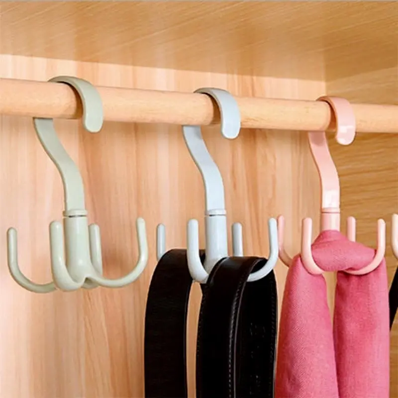 360¡ãRotating Four-claw Hook Bag Holder Wardrobes Clothes Rack