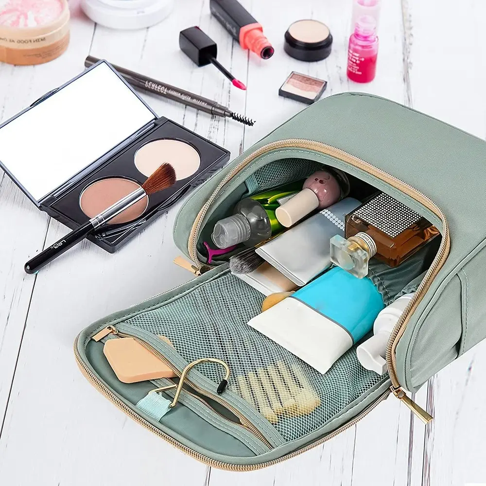 Makeup Bag Travel Cosmetic Bag Hand-Portable Toiletry Bag Organizer For Women