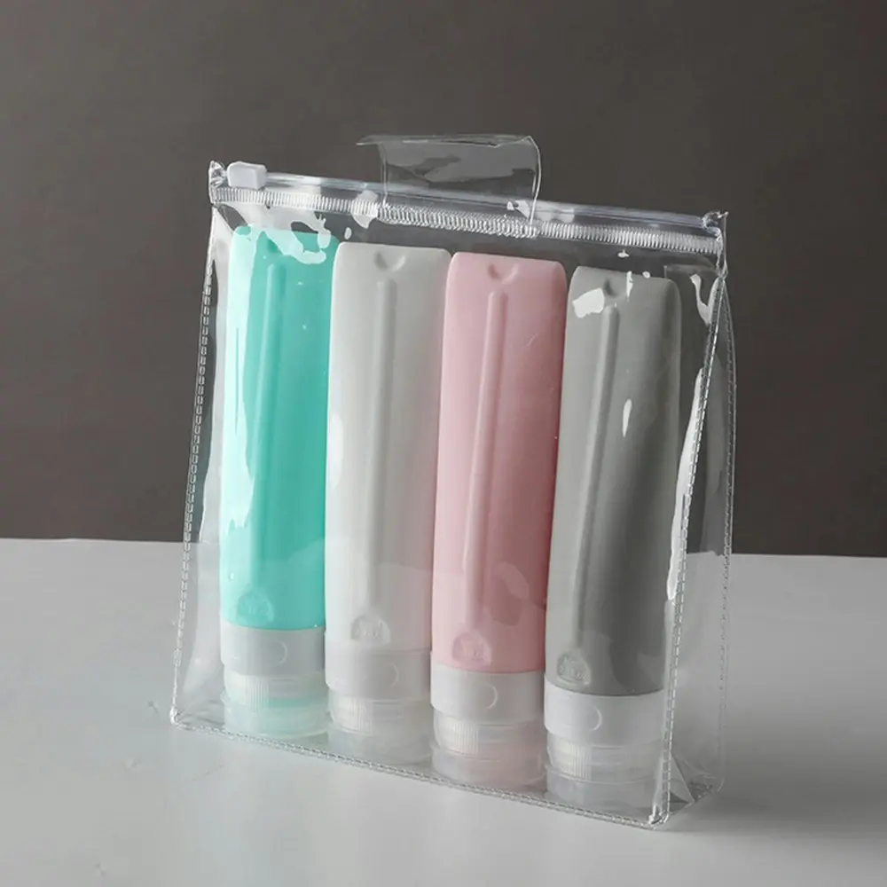 5Pcs 80ml portable Travel Silicone Separate Bottle Shampoo Cosmetics Bottle