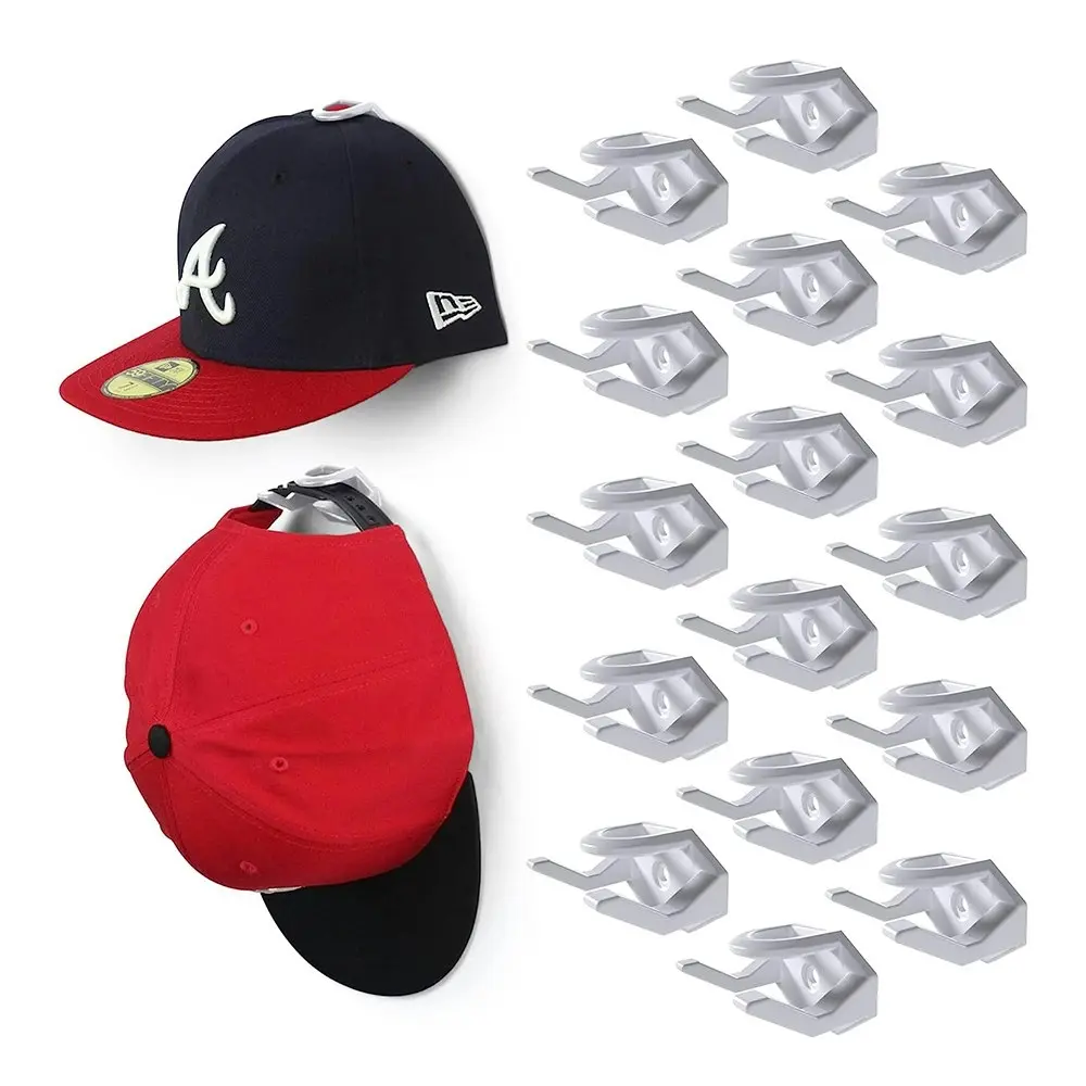 16pcs Baseball Cap Rack Hat Organizer Baseball Caps Hangers Hanging Organizer