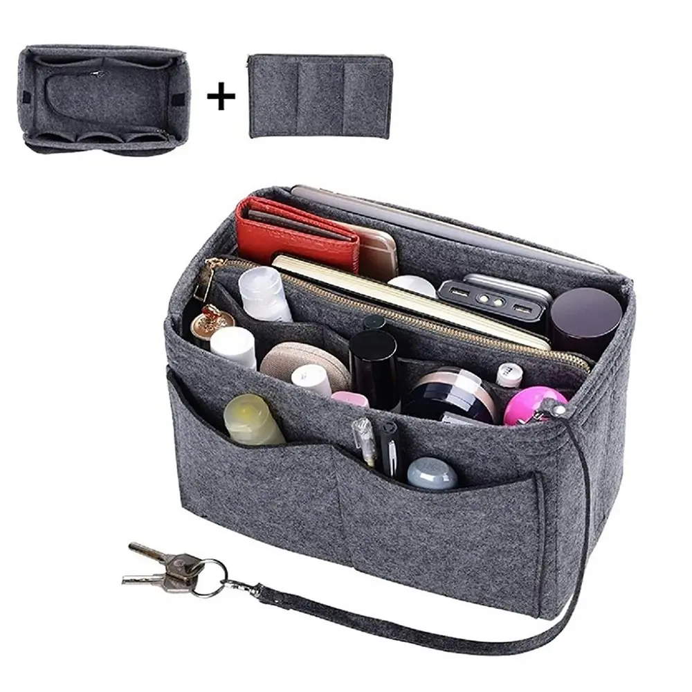 Purse Organizer Insert Handbag & Tote Organizer Bag In Bag?With Zipper