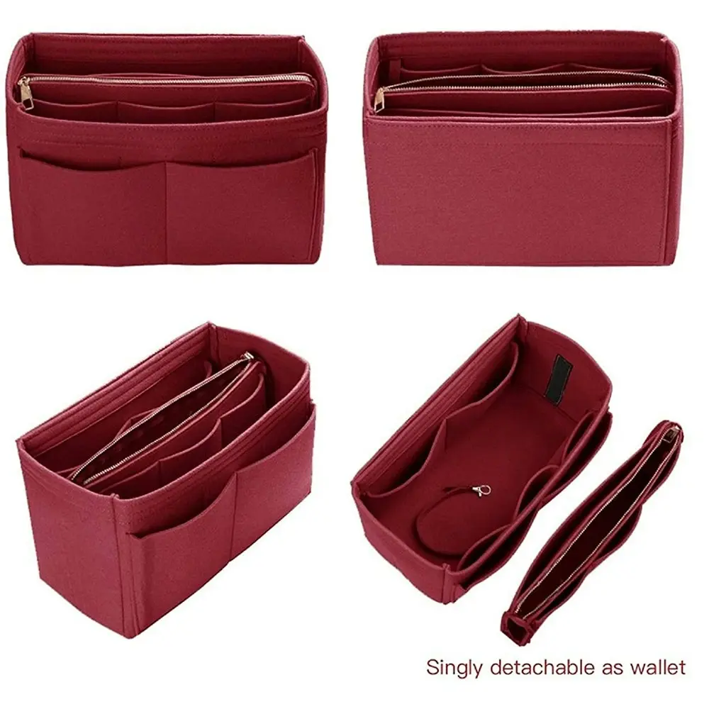 Purse Organizer Insert Handbag & Tote Organizer Bag In Bag?With Zipper