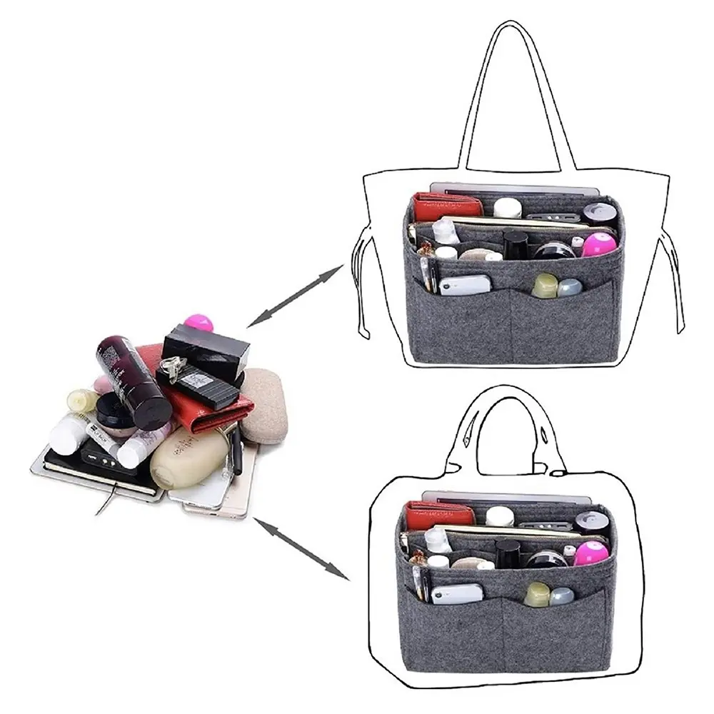 Purse Organizer Insert Handbag & Tote Organizer Bag In Bag?With Zipper