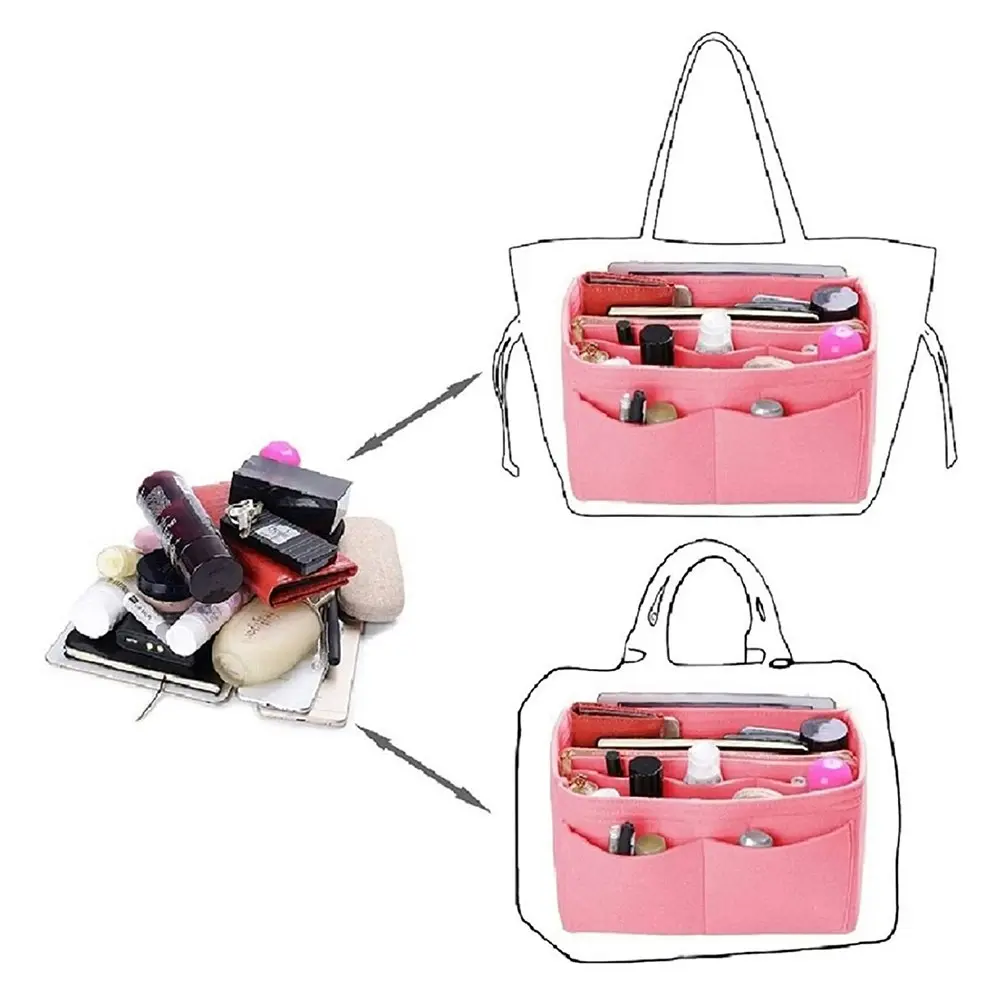 Purse Organizer Insert Handbag & Tote Organizer Bag In Bag?With Zipper