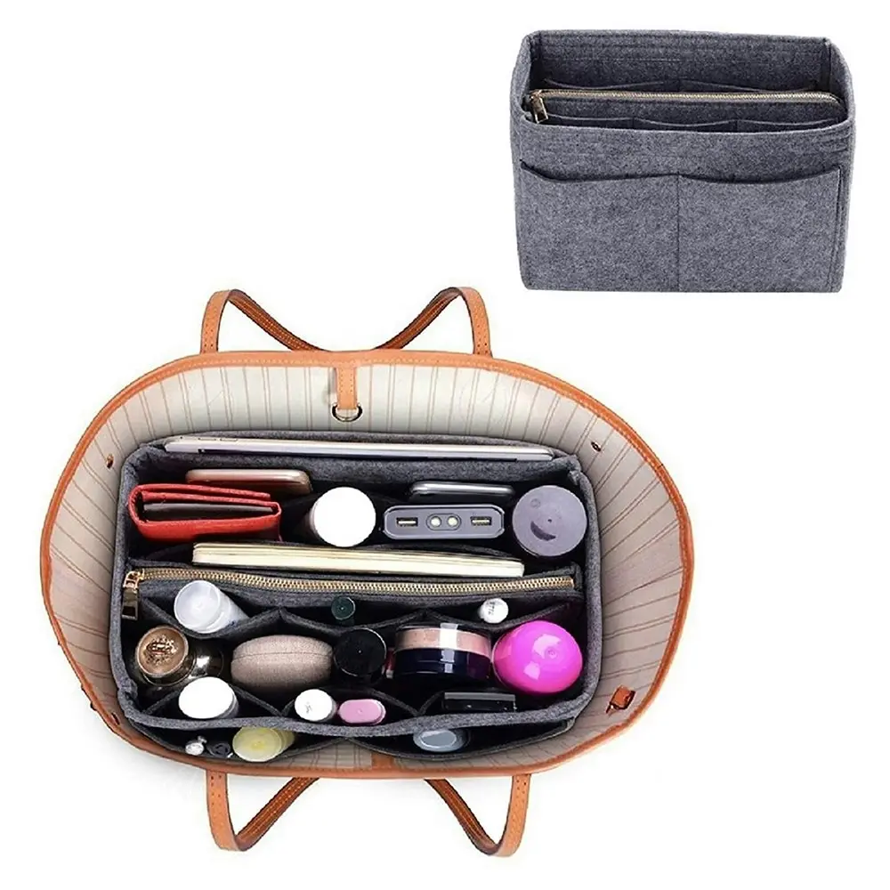 Purse Organizer Insert Handbag & Tote Organizer Bag In Bag?With Zipper