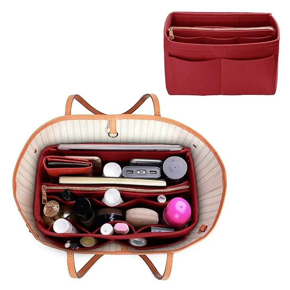 Purse Organizer Insert Handbag & Tote Organizer Bag In Bag?With Zipper