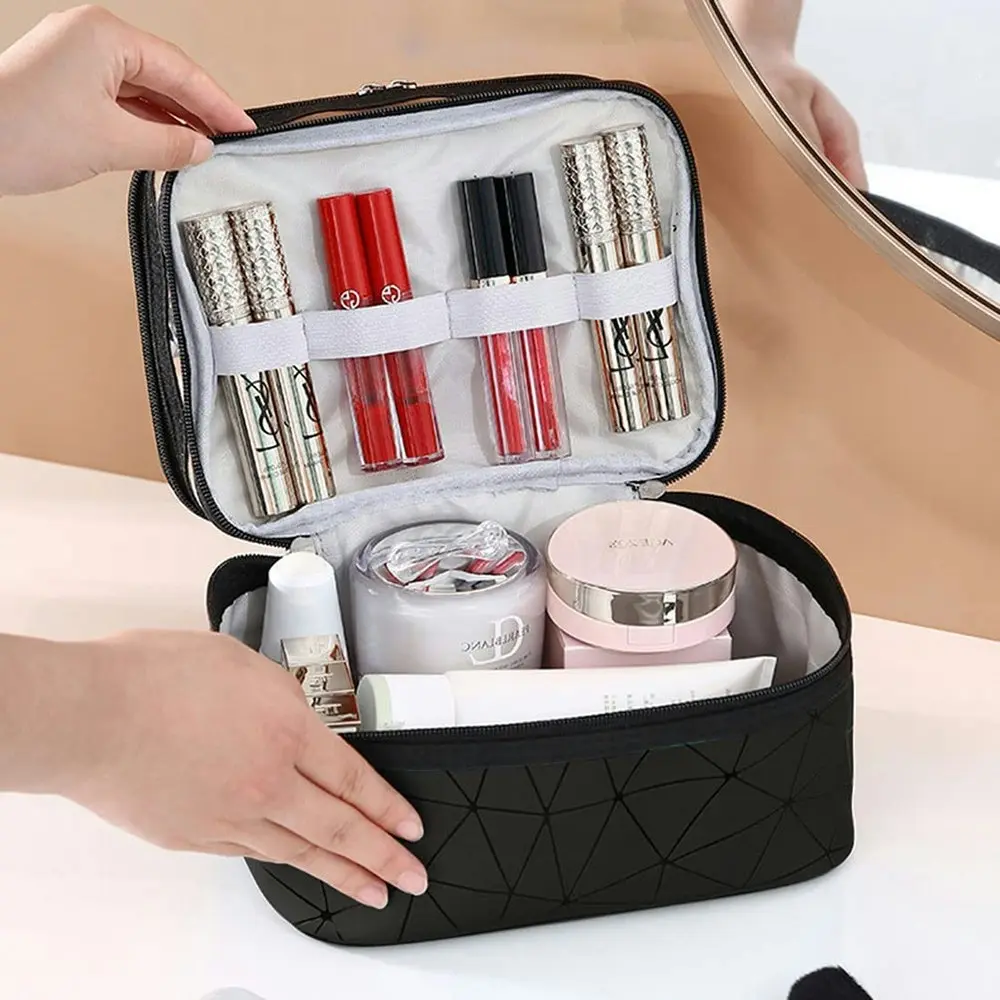 Double Layer Waterproof Travel Makeup Bag Toiletry Bags