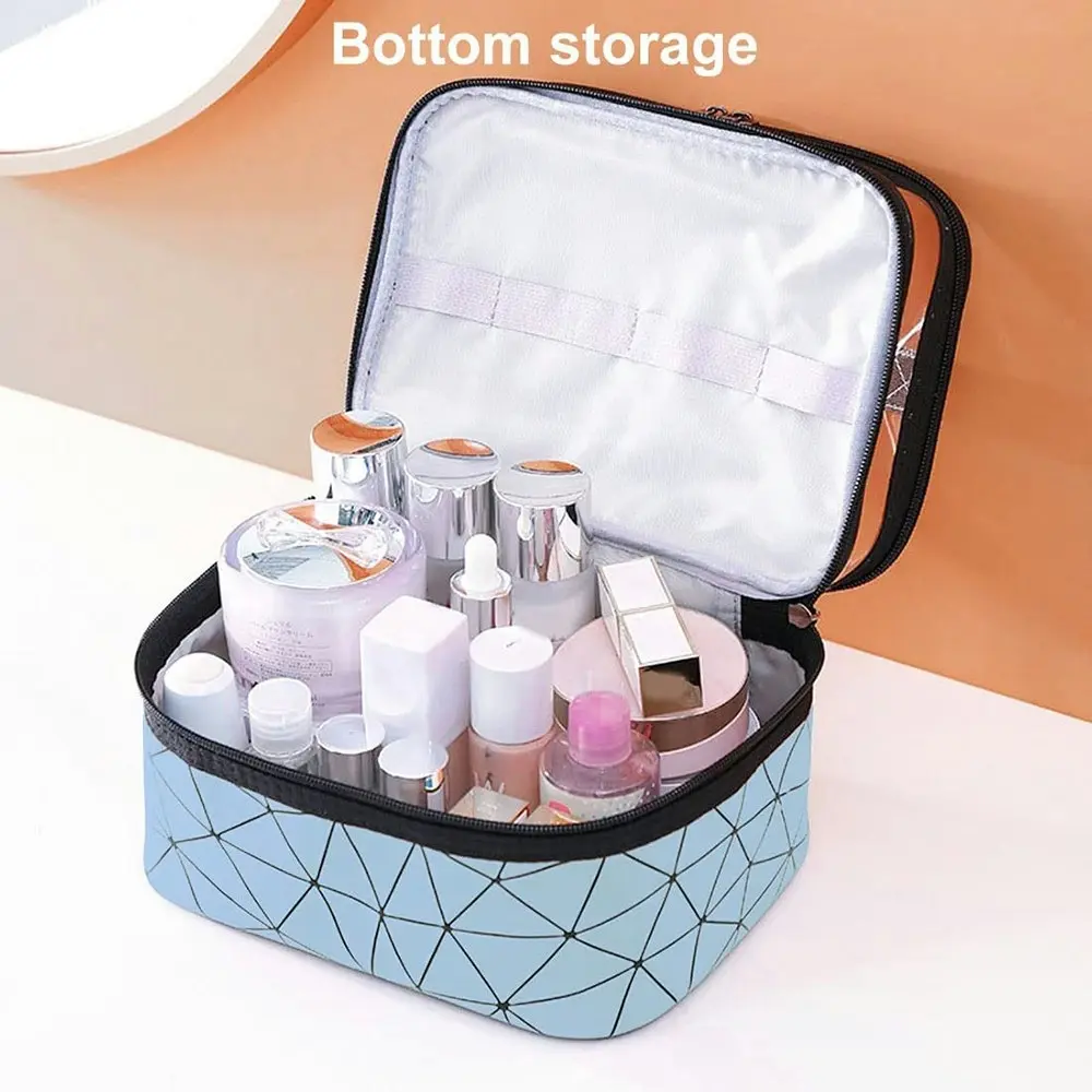 Double Layer Waterproof Travel Makeup Bag Toiletry Bags