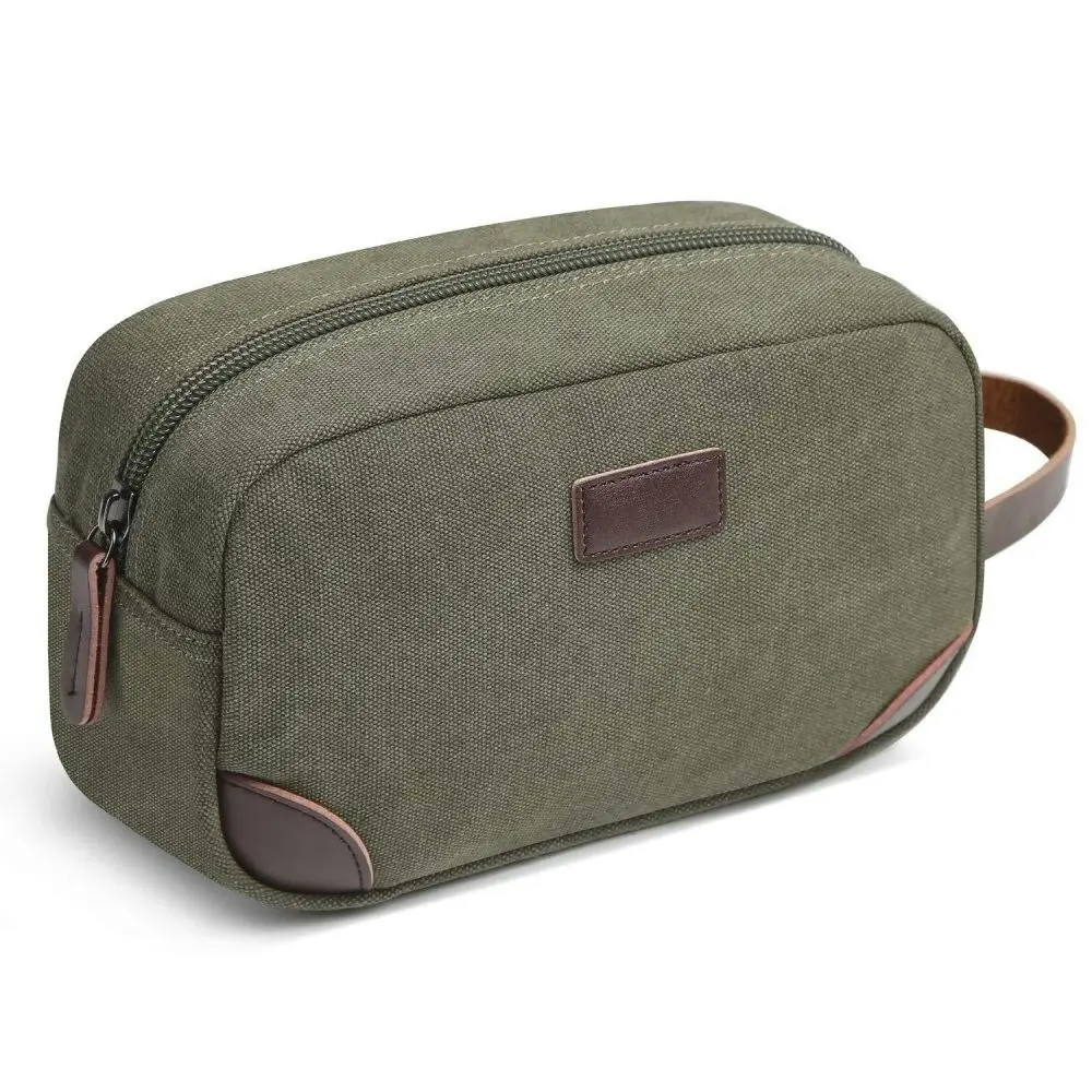 Portable Travel Toiletry Bag Men Canvas Shaving Bag