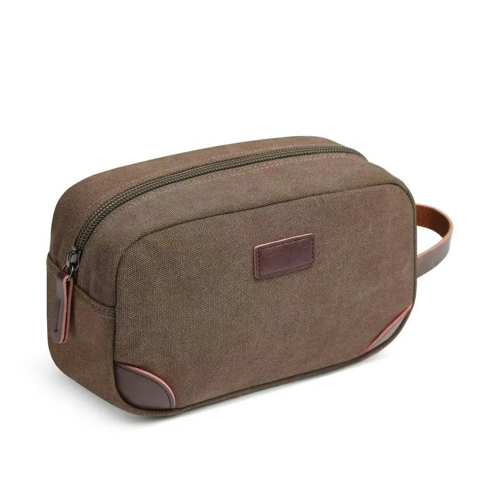 Portable Travel Toiletry Bag Men Canvas Shaving Bag