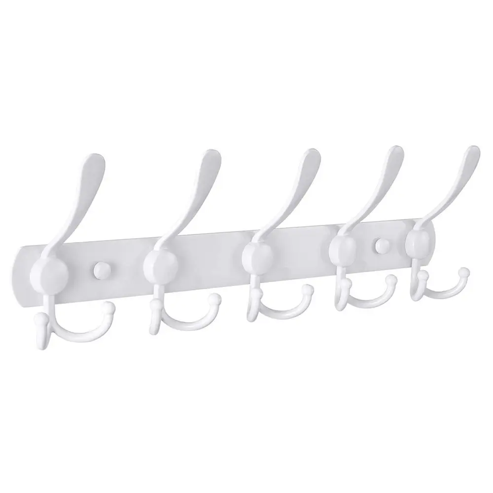 Wall-mounted coat rack heavy stainless steel metal row hook