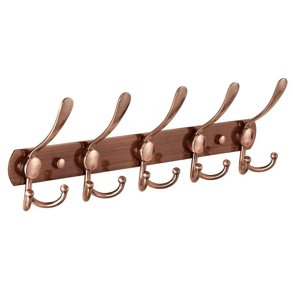 Wall-mounted coat rack heavy stainless steel metal row hook