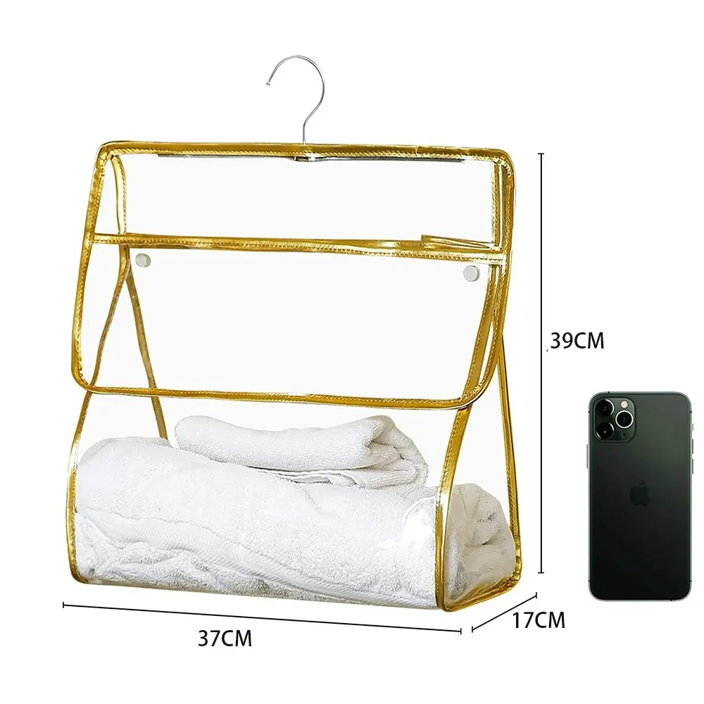 Wall Hanging Large Waterproof Bathroom Toiletry Bag Clear Shower Bag