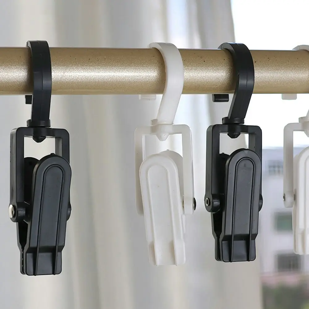 20pcs Multifunctional Plastic Clip Coat Hat Clip Swivel Hook Curtain Hoder Clip