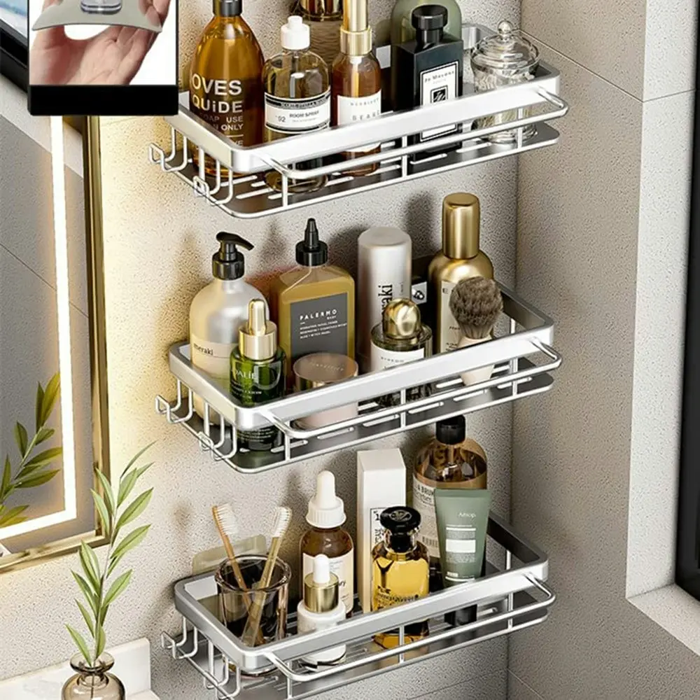 Kitchen Storage Shelf Wall Mounted Bathroom Storage Rack