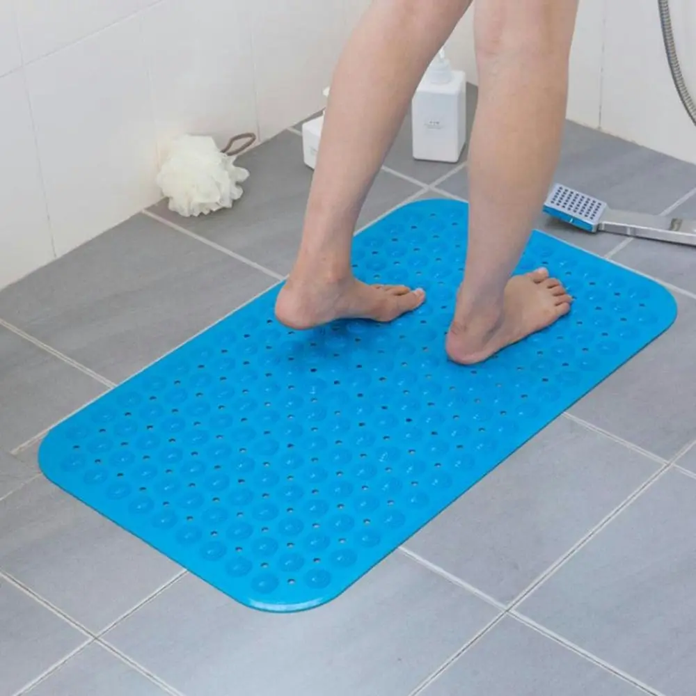 Large Strong Suction Bathroom Mat Anti Slip Bath Shower Mat PVC Massage Foot Pad