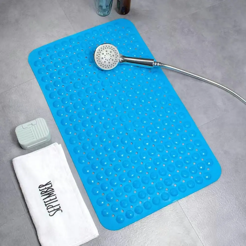 Large Strong Suction Bathroom Mat Anti Slip Bath Shower Mat PVC Massage Foot Pad