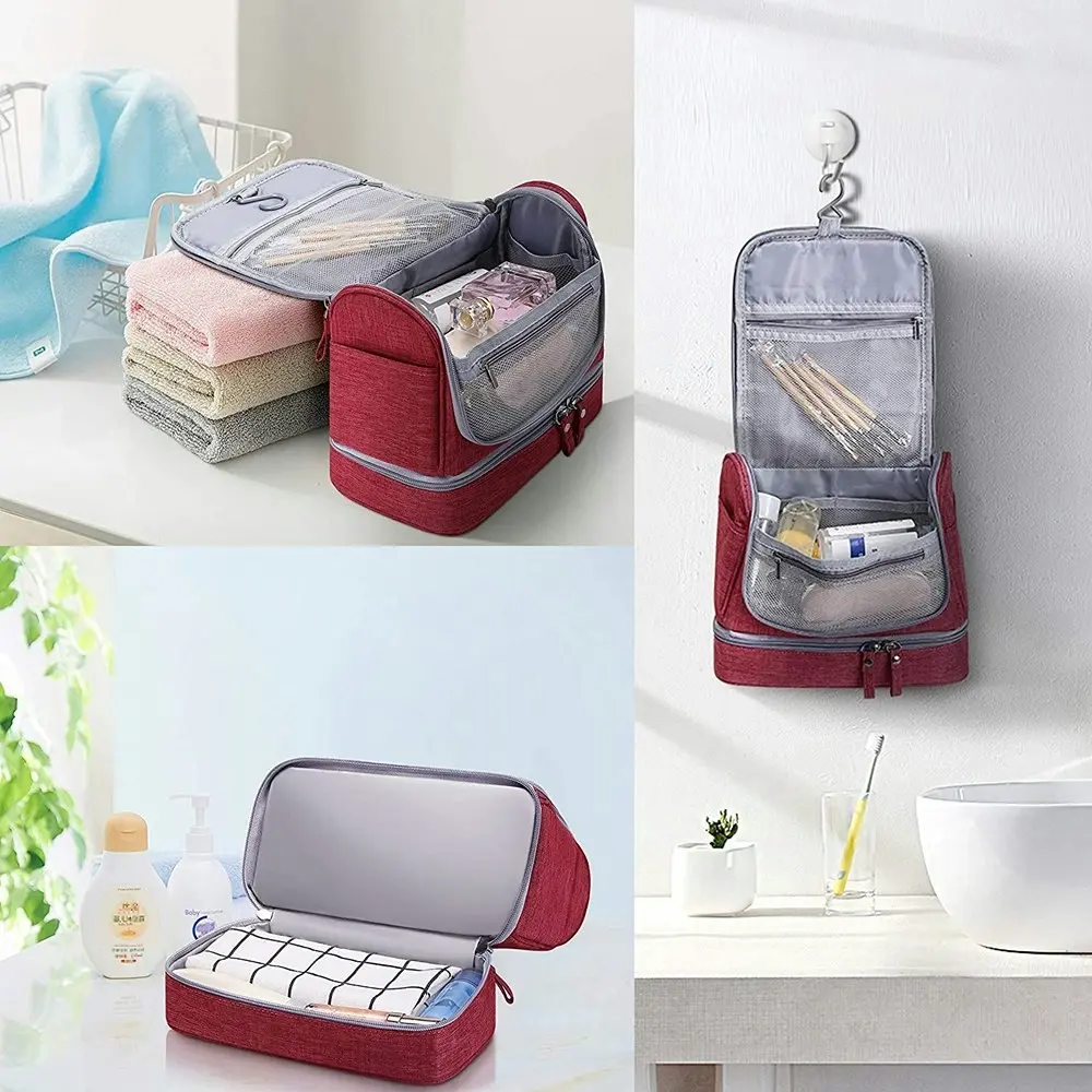 Hanging Waterproof Travel Toiletry Bag Makeup Organizers