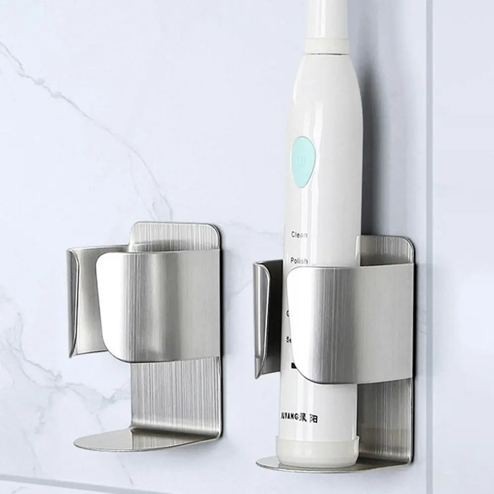 4pack Stainless Steel Electric Toothbrush Holder Wall Mounted Storage Rack