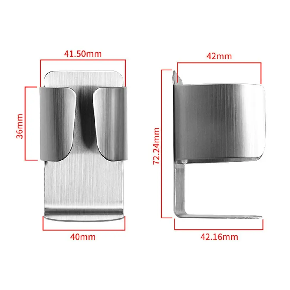 4pack Stainless Steel Electric Toothbrush Holder Wall Mounted Storage Rack