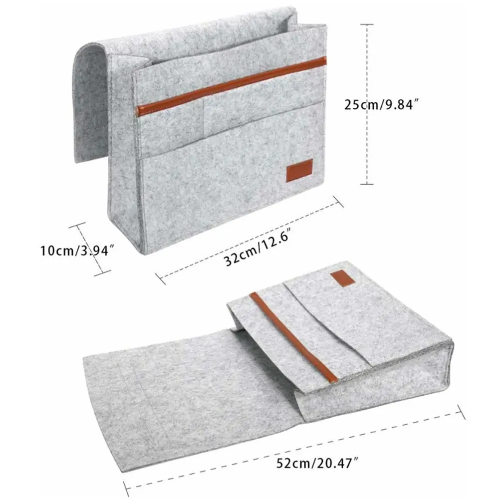 Bedside storage bag felt storage hanging bag