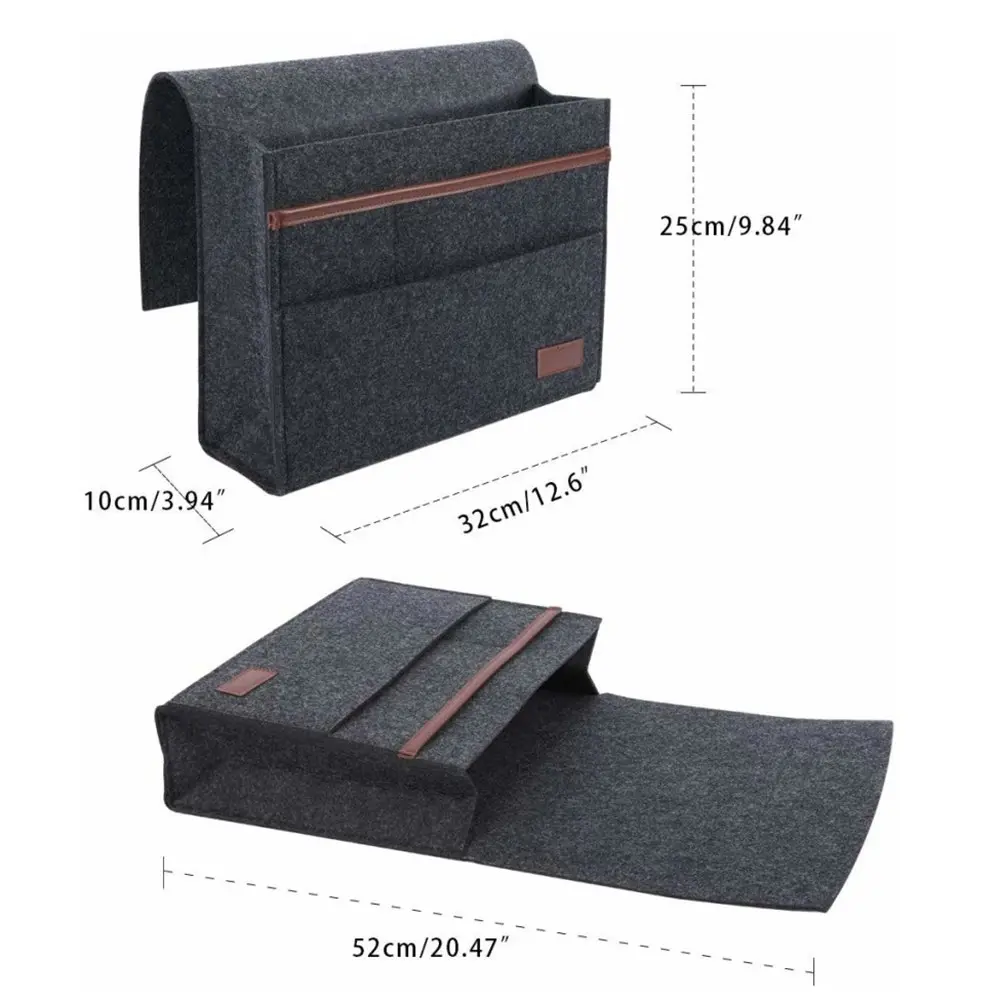 Bedside storage bag felt storage hanging bag