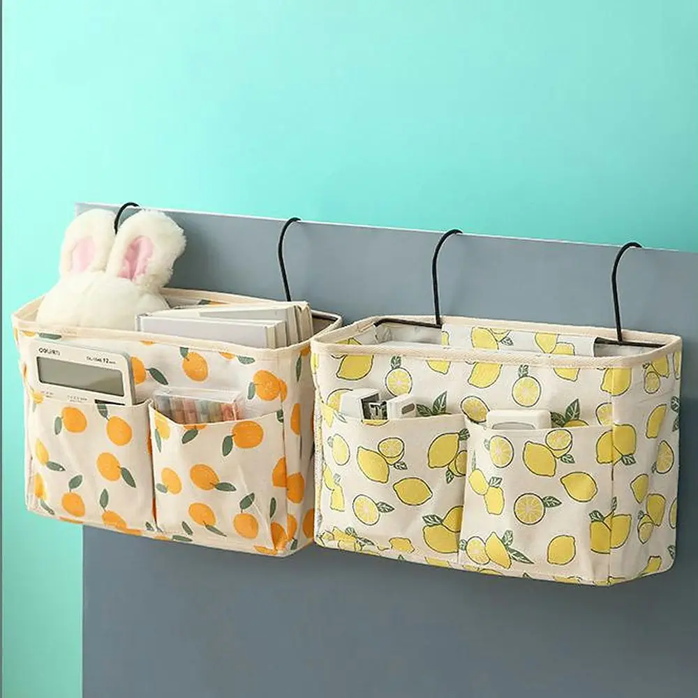 2 Pcs Wall Hanging Organizer Bag Door Hanging Storage Baskets with Pockets