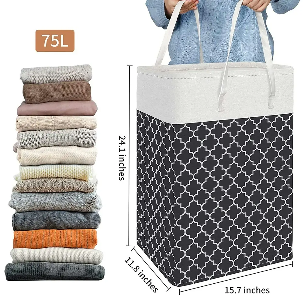 Laundry Baskets Laundry Hamper with Handles Foldable Waterproof Clothes Hamper