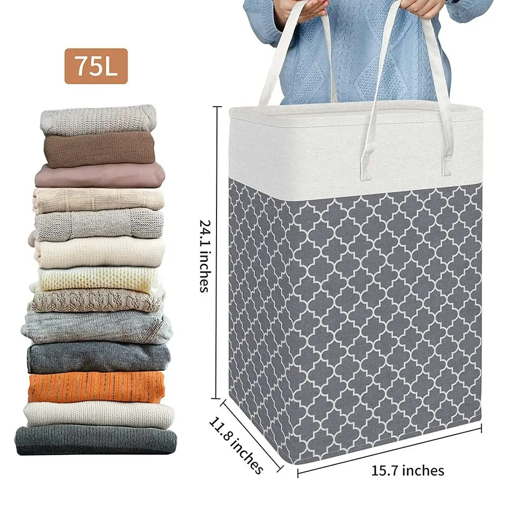 Laundry Baskets Laundry Hamper with Handles Foldable Waterproof Clothes Hamper