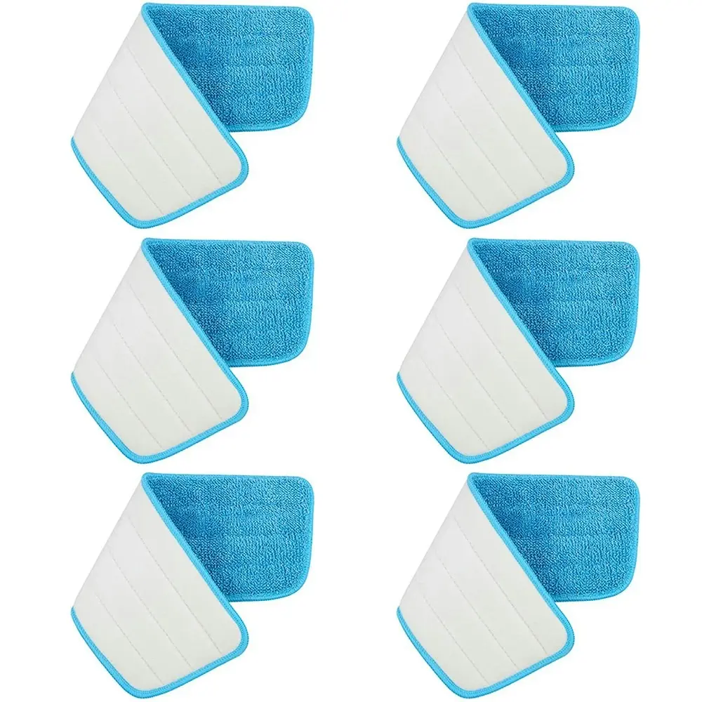 6 Pcs Mop Replacement Heads for Wet/Dry Mops Flat Replacement Heads