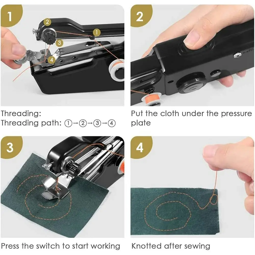 Handheld Electric Sewing Machine Set Home Portable Mini Sewing Machine