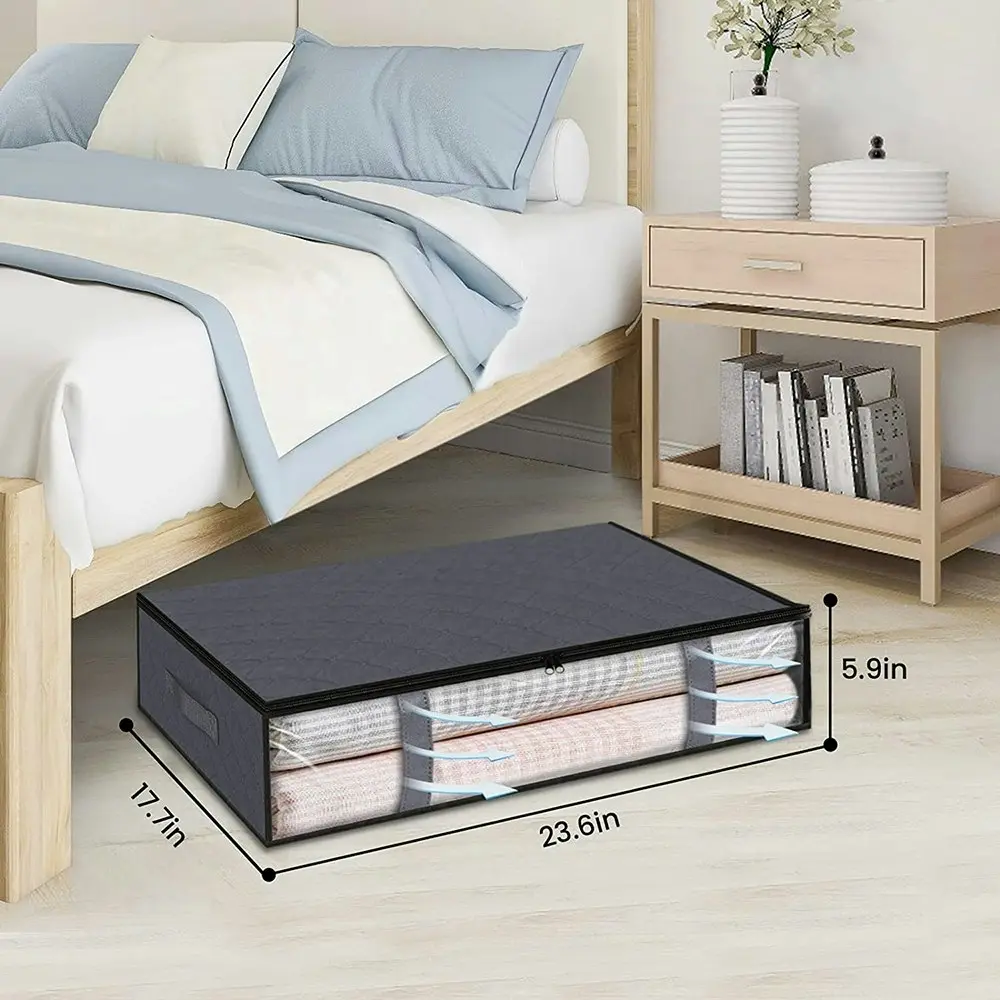 3Pack Storage Bins Under Bed Organizer Box Clothes Storage Bag