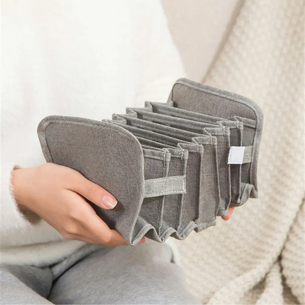 3Pcs Sock storage box home bra underwear organizer storage box-Gray