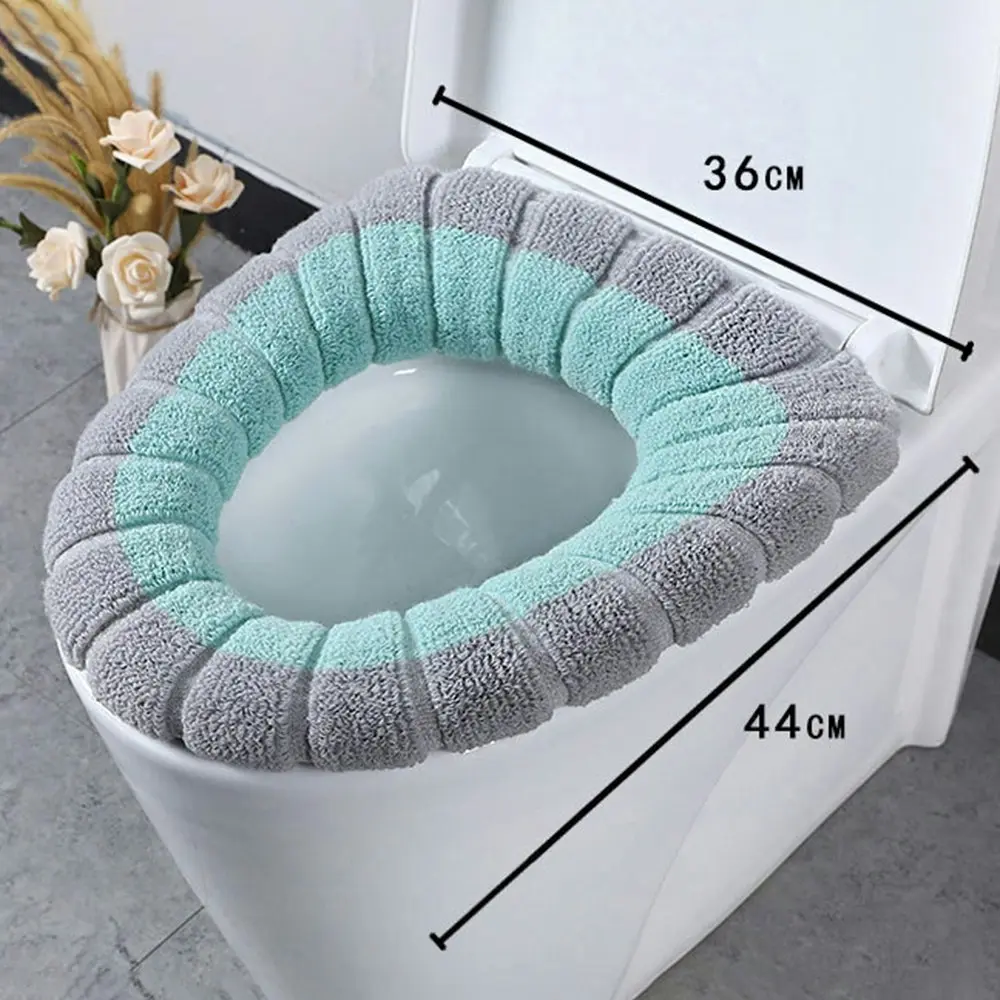 4 Pcs toilet cover knitted toilet seat cover