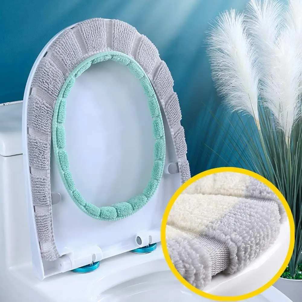 4 Pcs toilet cover knitted toilet seat cover