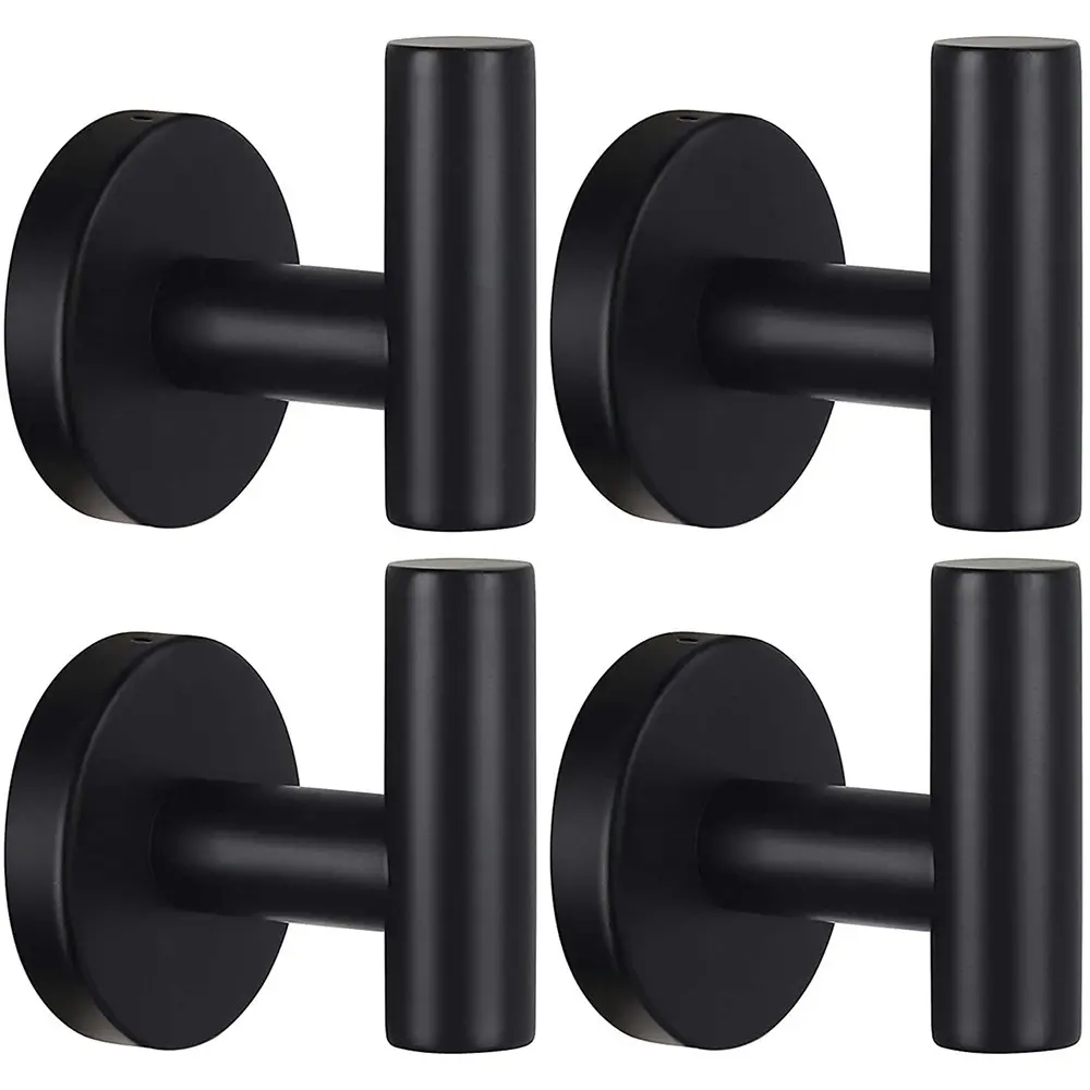 4 Pack Towel Hook Bathroom Coat Robe Hook Stainless Steel Heavy Duty Door Hanger