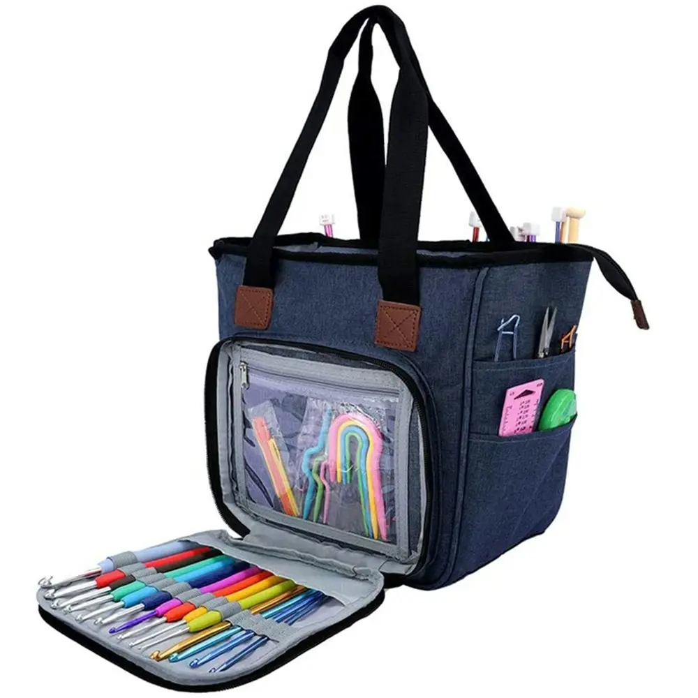 Multifunctional Yarn Bag Knitting Organizer Tote Bag Portable Storage Bag