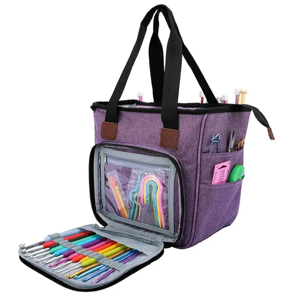 Multifunctional Yarn Bag Knitting Organizer Tote Bag Portable Storage Bag