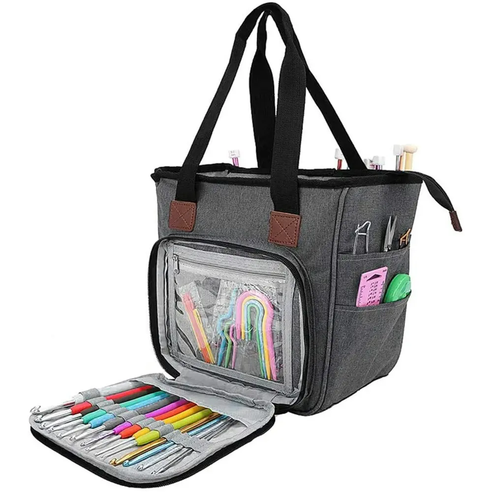 Multifunctional Yarn Bag Knitting Organizer Tote Bag Portable Storage Bag