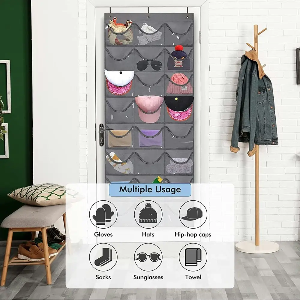 Baseball Caps Storage Bags Protect Hat Door Hanging Holder Hanger Storage Rack