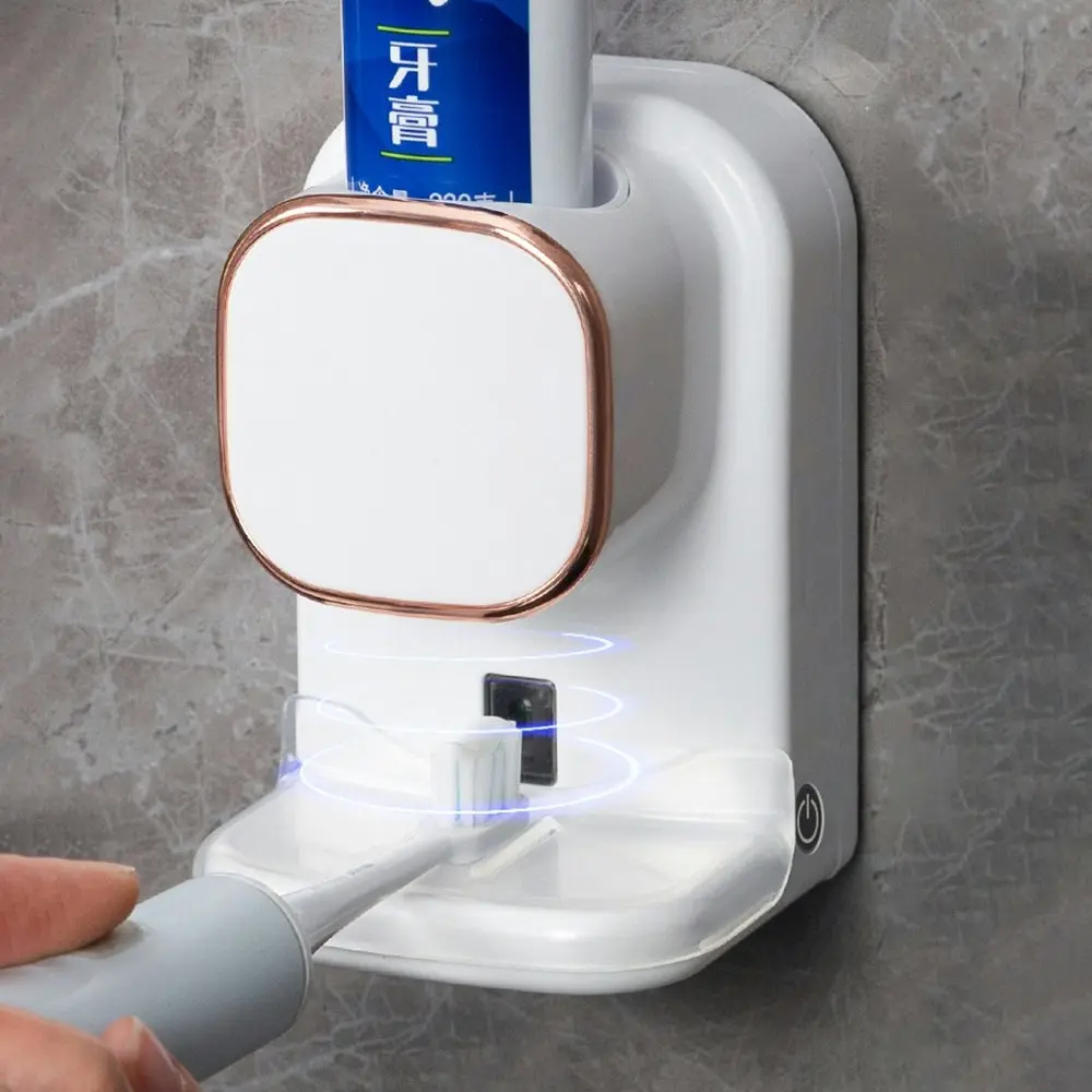 Automatic Toothpaste Dispenser Bathroom Wall-Mounted Holder Toothpaste Squeezer