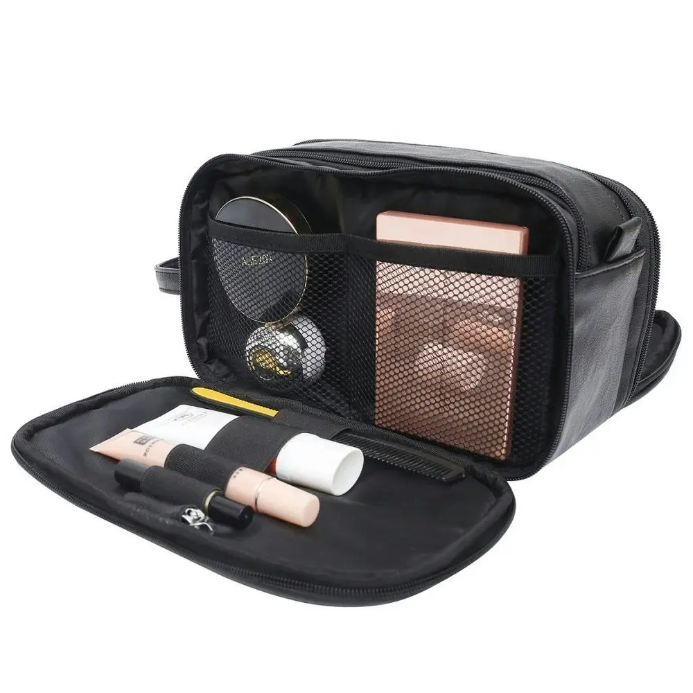 Portable Travel Toiletry Bag Men Canvas Shaving Bag Cosmetic Bag