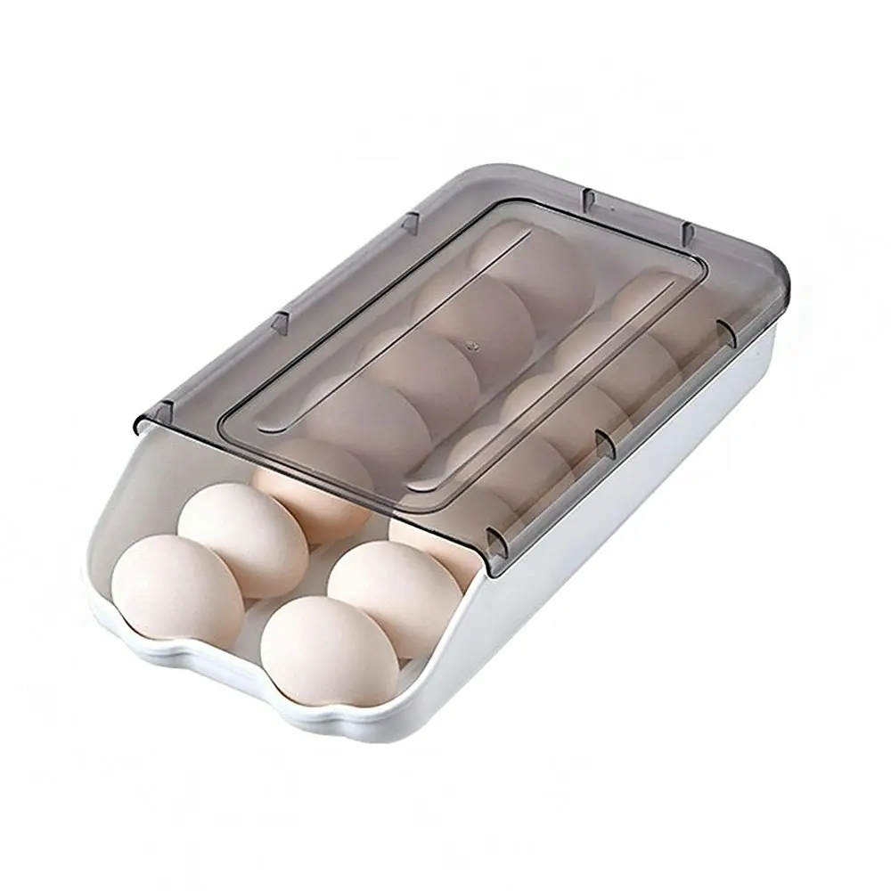 Rolling egg storage box kitchen refrigerator egg fresh-keeping box