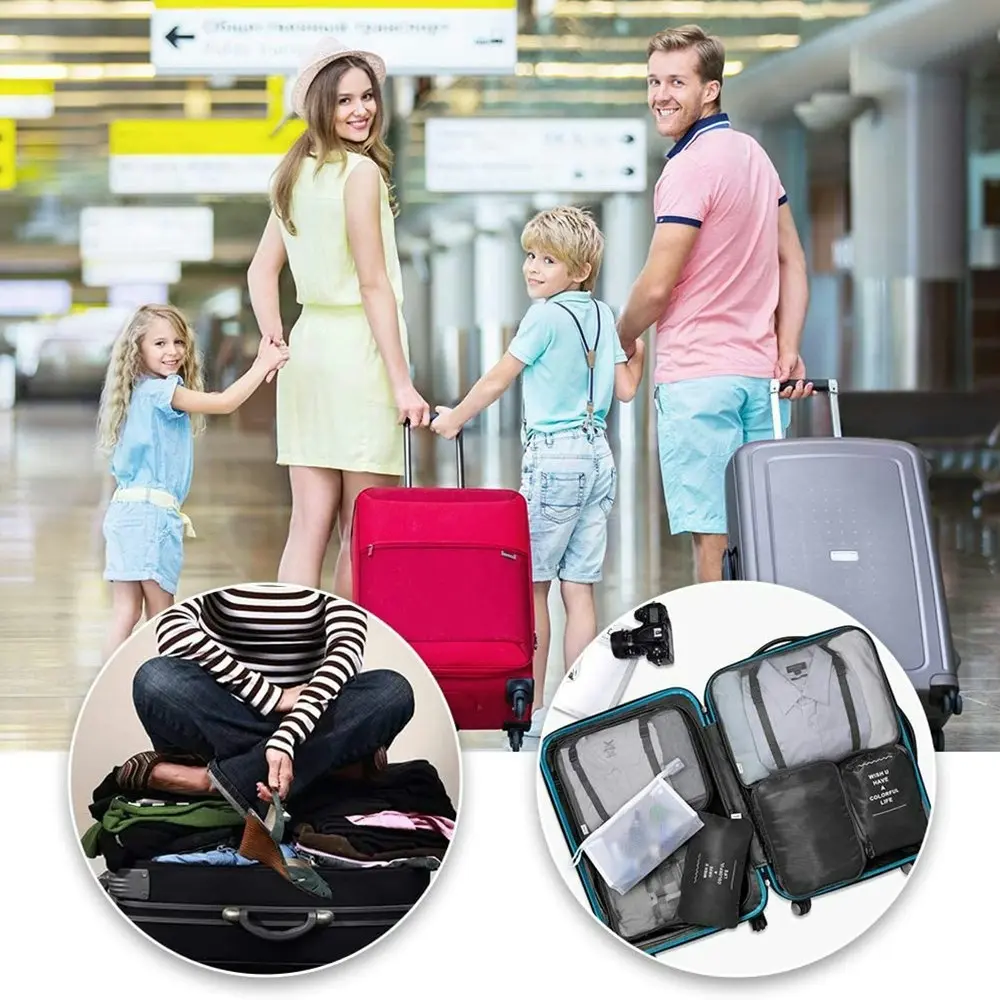 8Pcs Suitcase Storage Bag Portable Luggage Storage Bag Clothes Organizer Bag