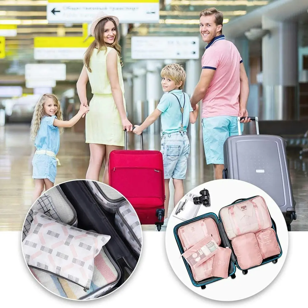 8Pcs Suitcase Storage Bag Portable Luggage Storage Bag Clothes Organizer Bag