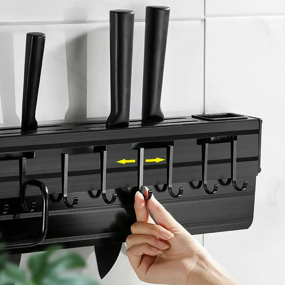 Multi Functional Wall-Mounted Knife Holder Storage Shelf