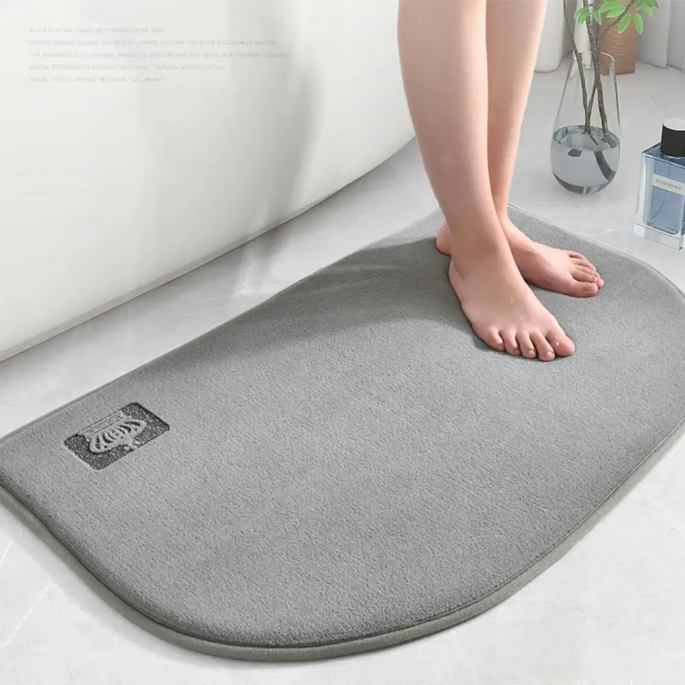 Super Absorbent Bath Mat Memory Foam Carpet Non-slip Bathroom Rug Mat