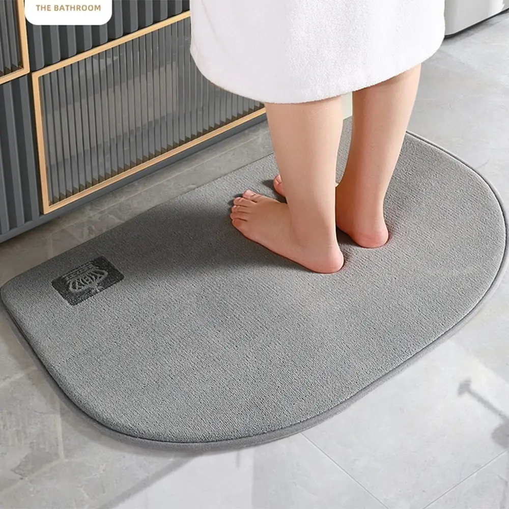 Super Absorbent Bath Mat Memory Foam Carpet Non-slip Bathroom Rug Mat